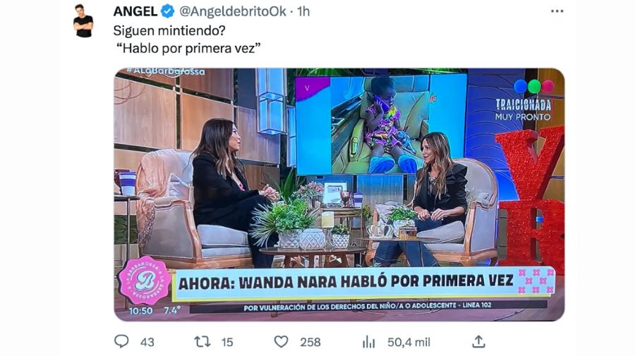 Ángel de Brito criticó a Telefe por el tratamiento que le dieron a la entrevista de Wanda Nara: 