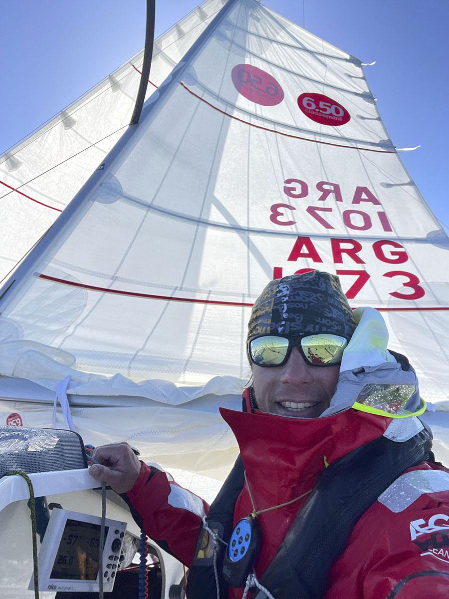 Quiero ser el primer argentino que termine la Mini Transat asegur Federico Norman Foto Prensa
