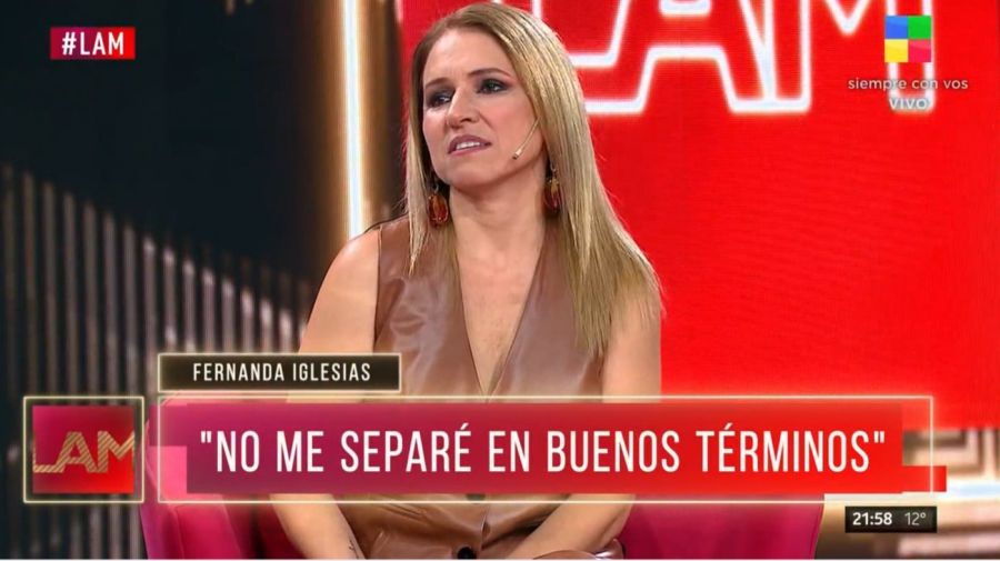 Fernanda Iglesias separada