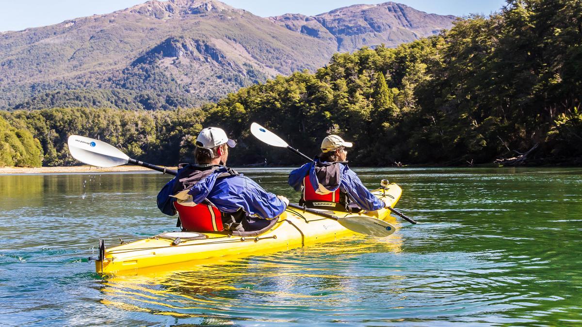 Kayak en Trevelin Foto Prensa