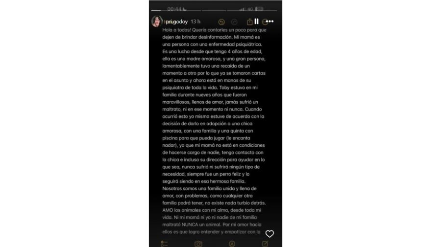 La novia de Felipe Fort tras el escándalo con su mamá