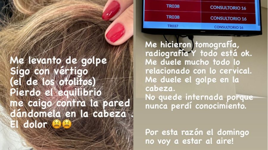 Marcela Baños accidente