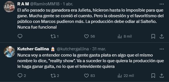 Los usuarios indignados con la producción de Gran Hermano 2