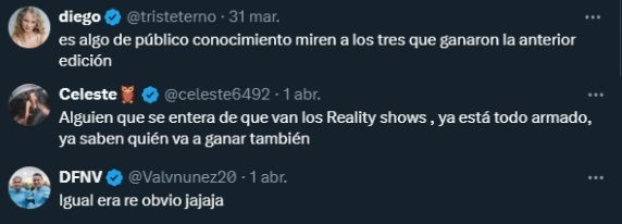 Los usuarios indignados con la producción de Gran Hermano 1