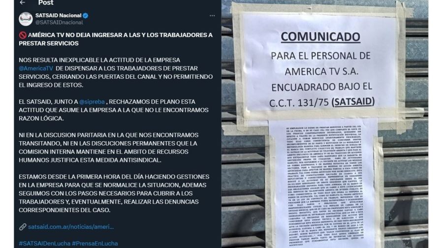 Conflicto en America TV