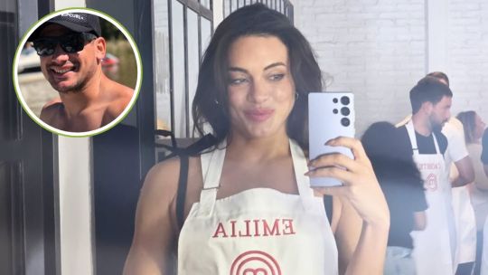 Emilia Attias y su novio